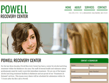 Tablet Screenshot of powellrecovery.com